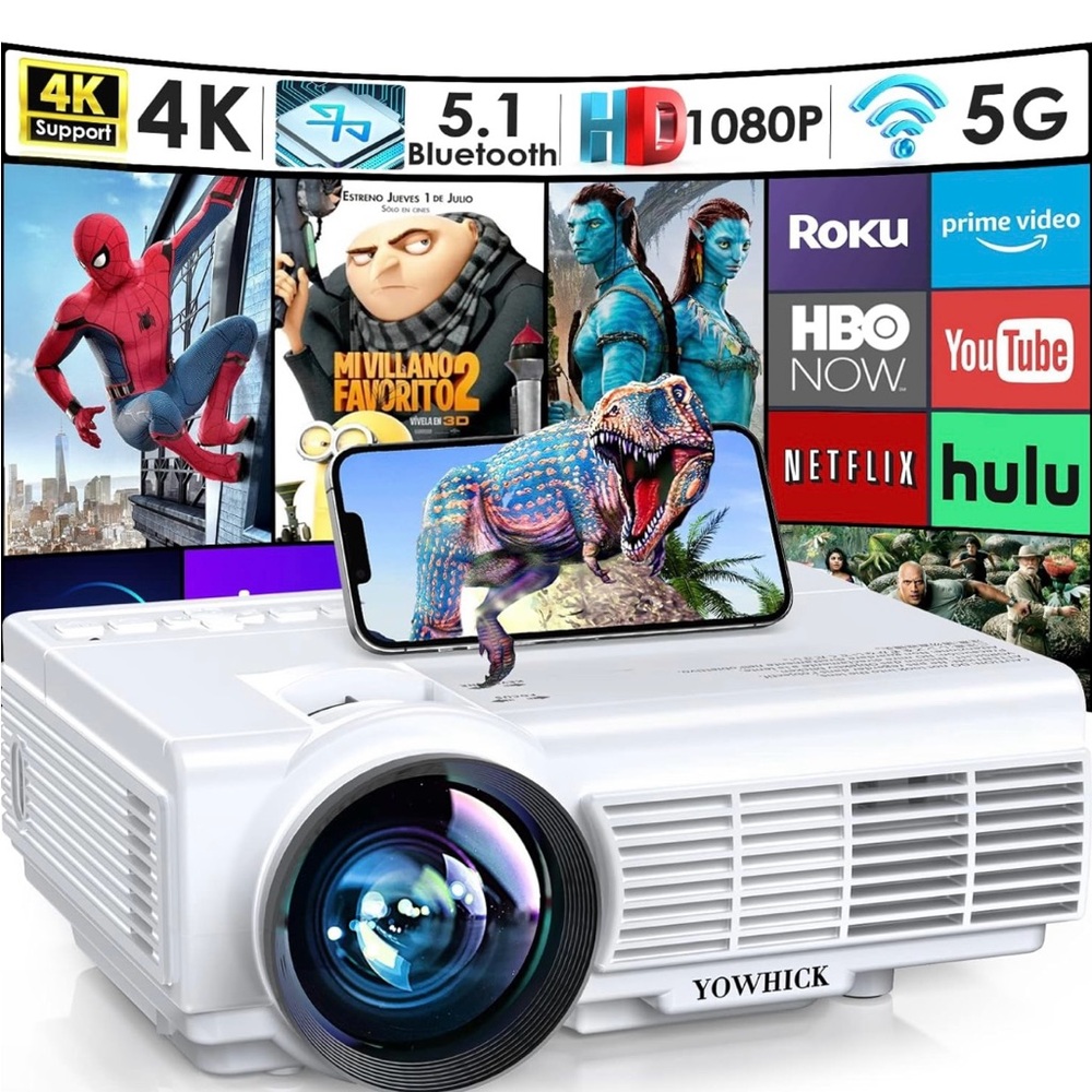 Bluetooth and WiFi projector